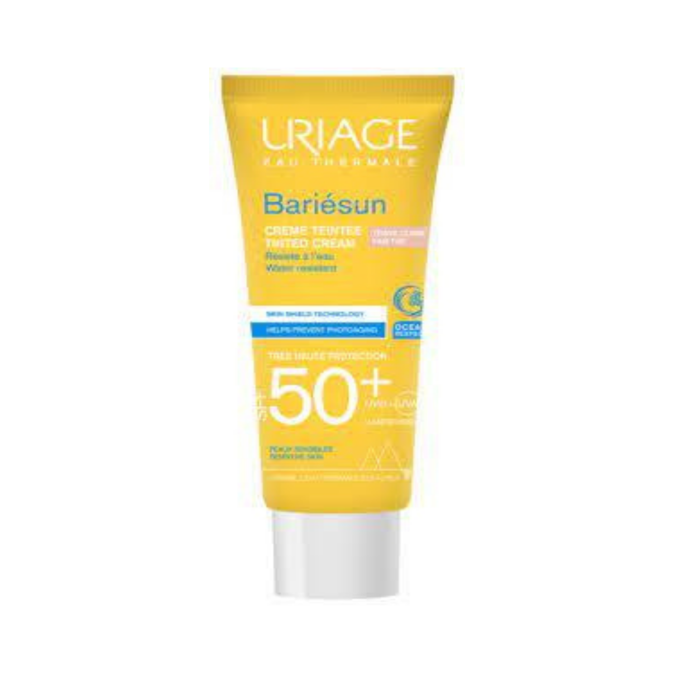 uc Uriage Bariésun Crema con Color SPF50+ Tono Medio Protector Solar Facial - Imagen 1